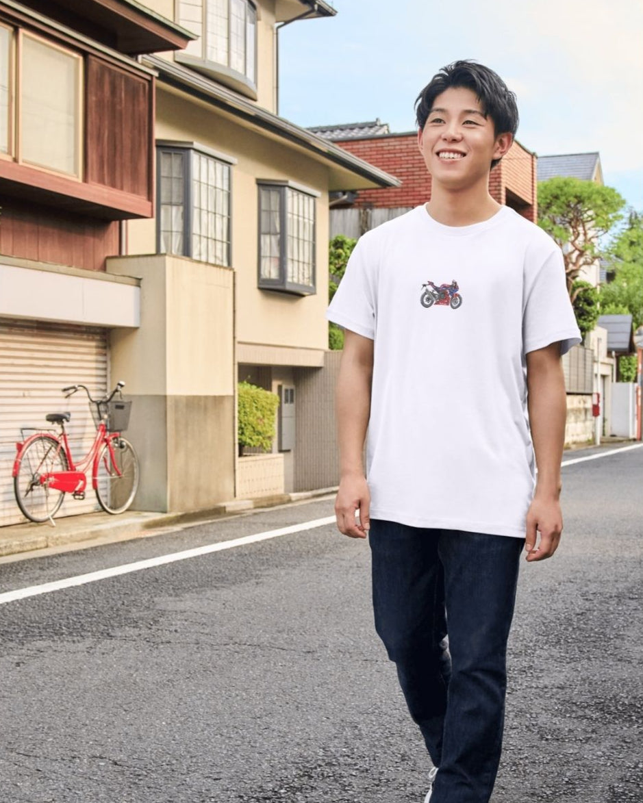 Crank & Collar “CBR1000RR-R – The Fireblade That Burns Wallets” T-Shirt | Honda Superbike Tee