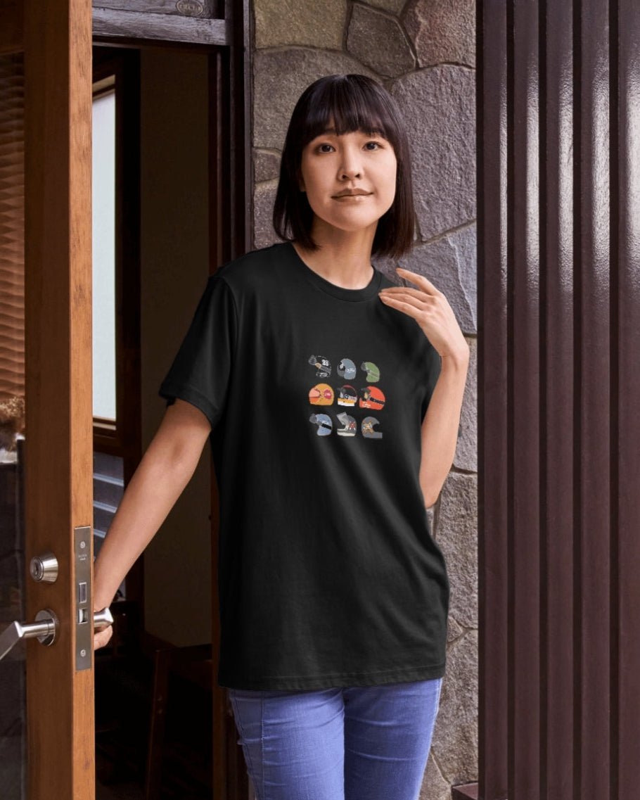 Crank & Collar “Helmets Are Temporary, Thump Is Permanent” Biker T-Shirt | Motorcycle Tee