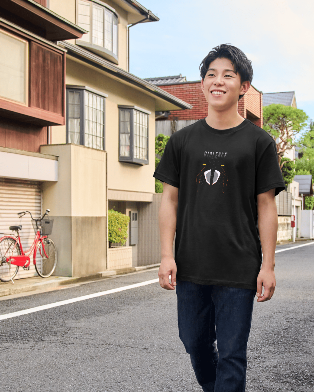 Crank & Collar “1290 Super Duke – Violence Has a Face” T-Shirt | KTM Beast Tee